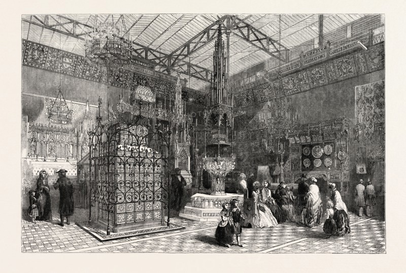 THE CRYSTAL PALACE: THE MEDIAEVAL COURT, 1851, LONDON, UK