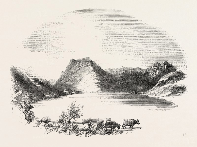 BUTTERMERE, FROM THE FIELDS AT THE FOOT, LAKE DISTRICT, UK