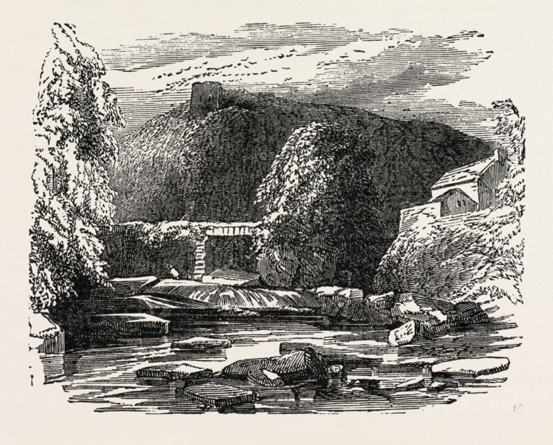 REMAINS OF DILSTON HALL, NORTHUMBERLAND, UK