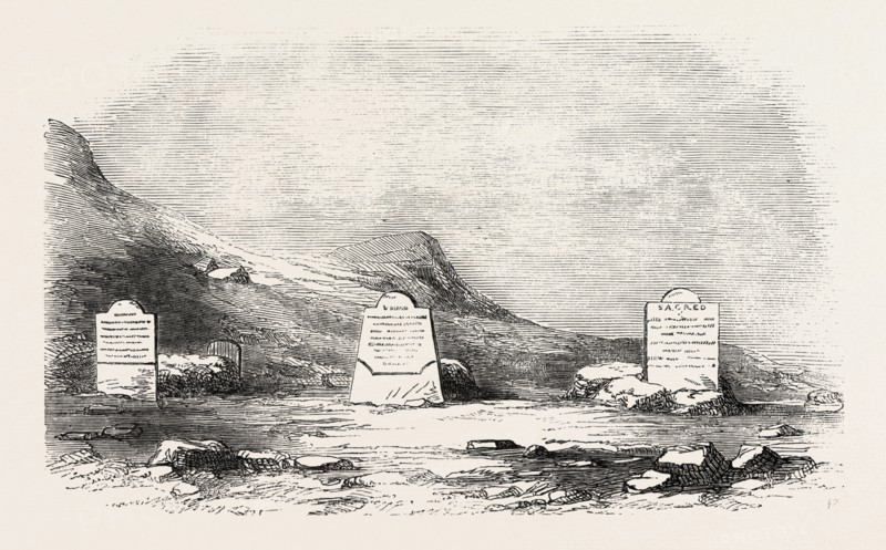 TRACES OF THE FRANKLIN EXPEDITION: THE THREE GRAVES AT CAPE RILEY, BEECHY ISLAND; JOHN TORRINGTON, JOHN HARTNELL, WILLIAM BRAINE