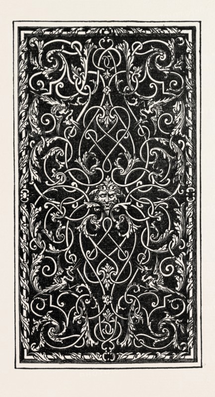 OR MOULU PANEL TO HALL STOVE, BY BAILY AND SONS