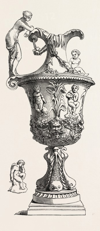 VASE, IN MARBLE, BY VAN LINDEN