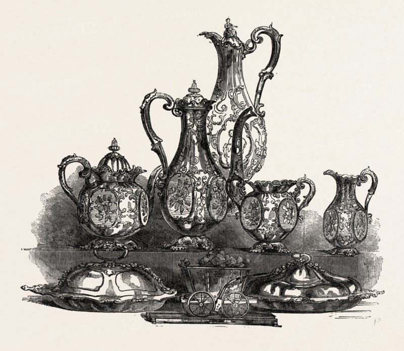 GROUP OF SILVER, BY REID, NEWCASTLE, UK