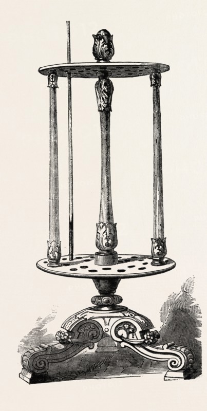 BILLIARD CUE-RACK, BY THURSTON AND CO.