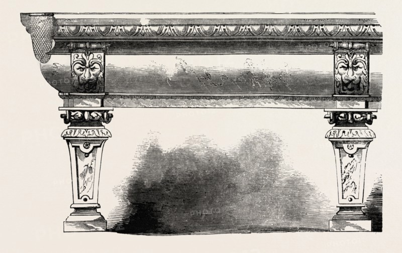 ELIZABETHAN BILLIARD TABLE, BY BURROUGHES AND WATTS