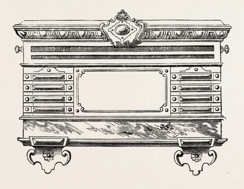 BILLIARD MARKING BOARD, BY BURROUGHES AND WATTS