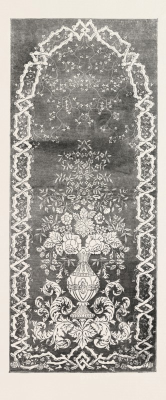 MUSLIN CURTAIN, BY MAIR AND SON, GLASGOW