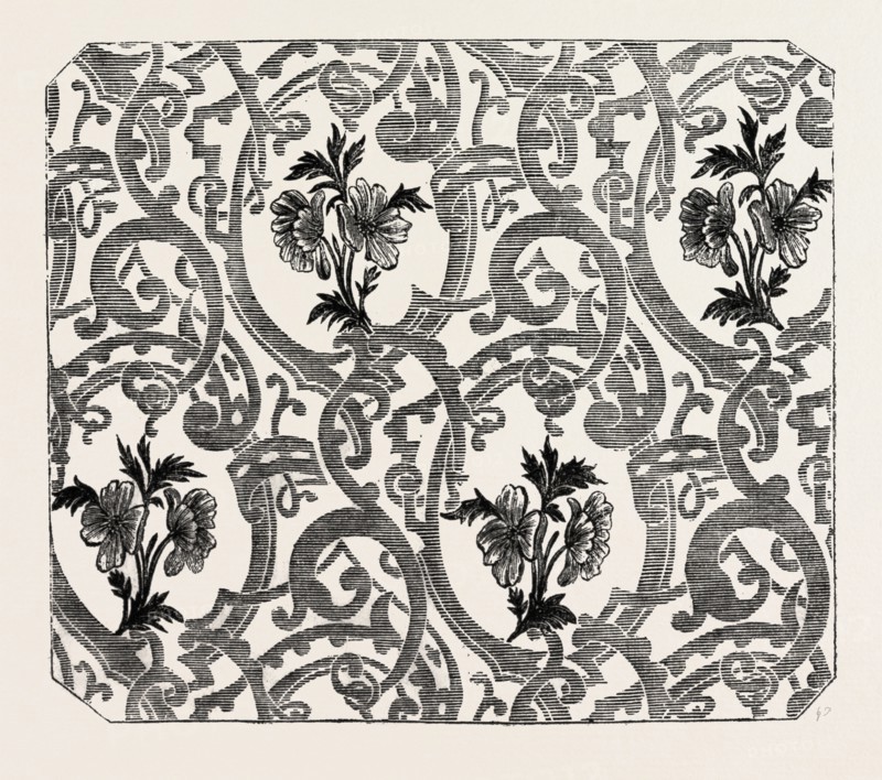 SILK DAMASK, BY HOULDSWORTH, MANCHESTER, UK