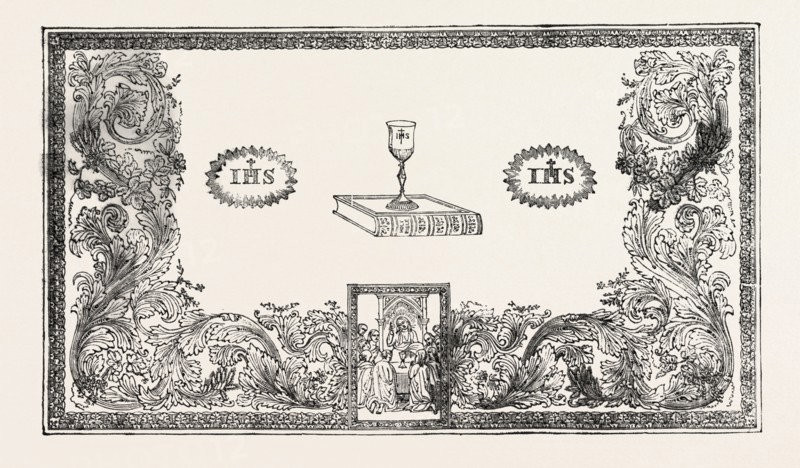 COMMUNION TABLE COVER, BY PEGLER, LEEDS, UK