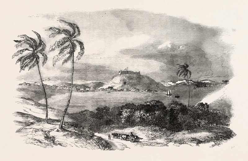 HAVANNAH, PART OF THE HARBOUR, FORT OF ATARES, CUBA