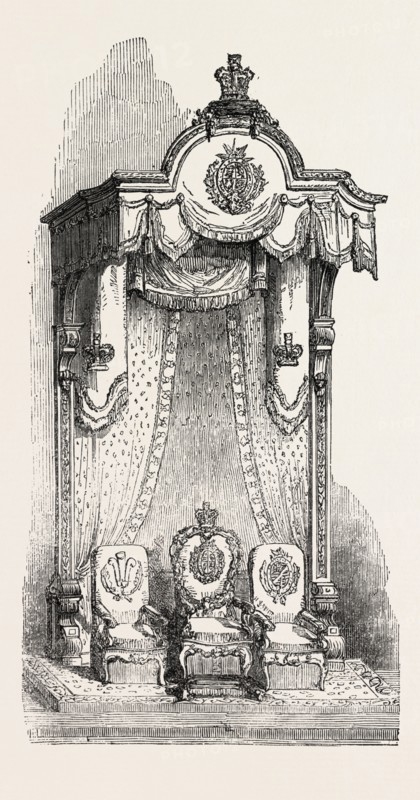 ROYAL THRONE IN THE EXCHANGE AT MANCHESTER, UK