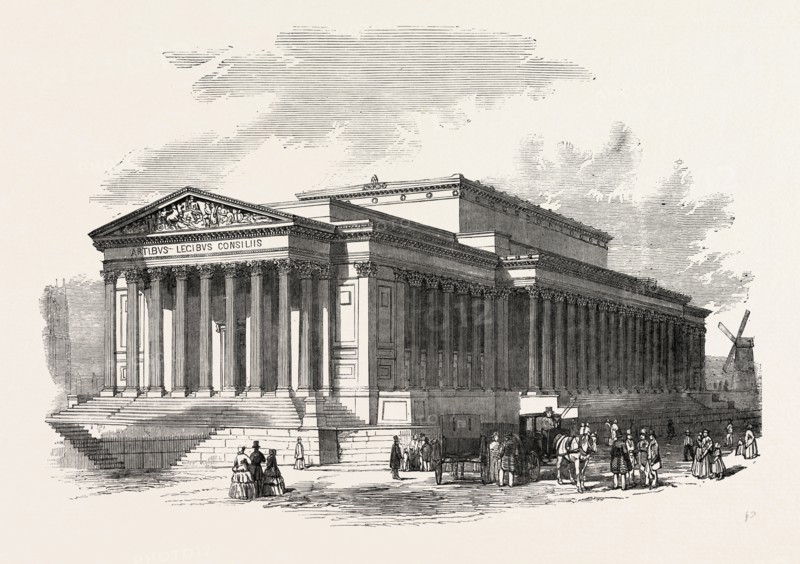 ST. GEORGE'S HALL, LIVERPOOL, PRINCIPAL FRONT, UK