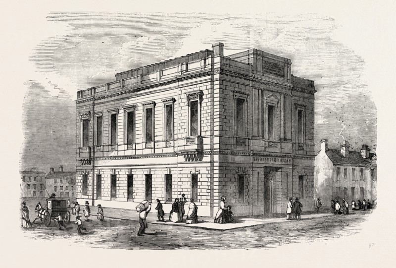 EXTERIOR OF THE MANCHESTER FREE LIBRARY, UK