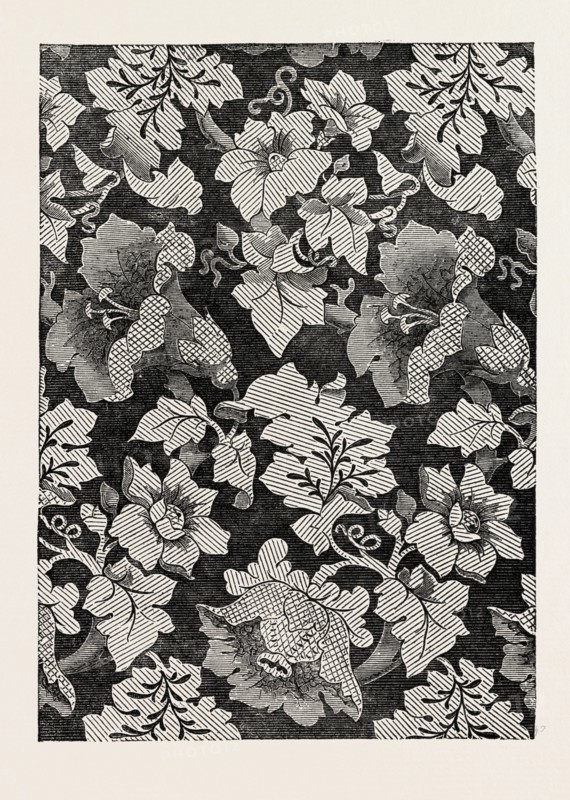 DAMASK PATTERN, OADLEY AND CO., HALIFAX