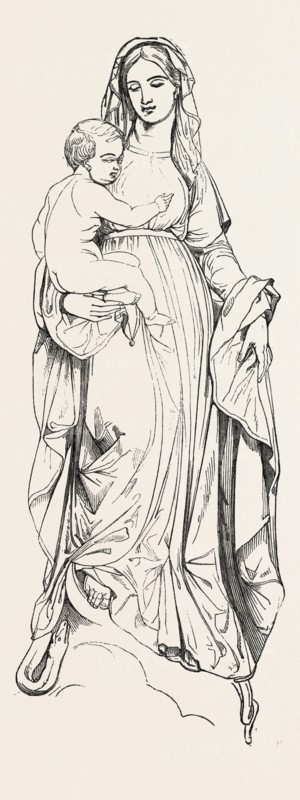 STATUE OF THE MADONNA, BY LOUIS JEHOTTE, BRUSSELS