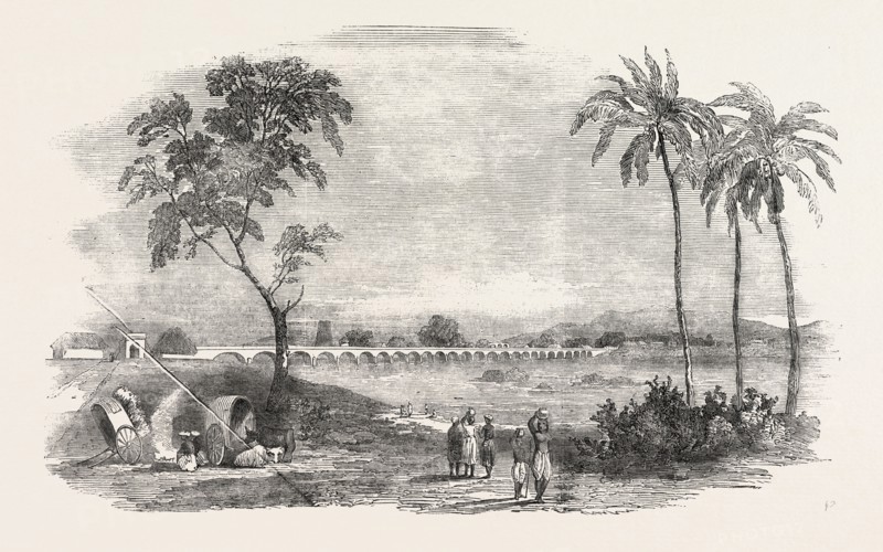 BRIDGE RECENTLY ERECTED OVER THE RIVER CORVERY NEAR BHOWANEE MADRAS