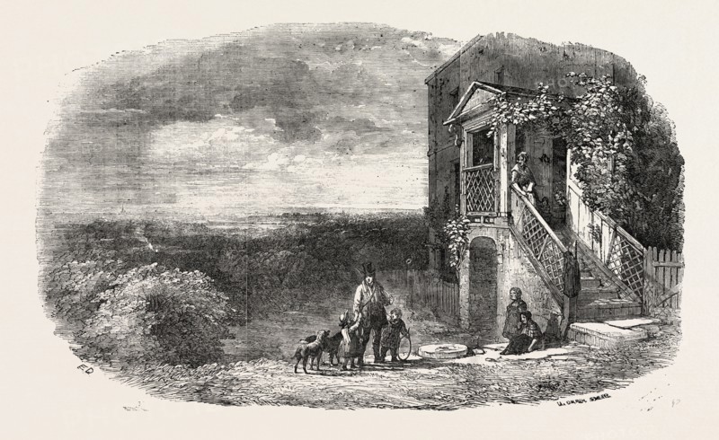HOG HILL HOUSE AND VIEW OVER THE FOREST TOWARDS CHIGWELL