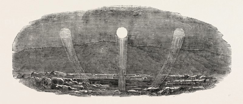 CAPTAIN AUSTIN'S ARCTIC EXPEDITION: PARHELIA, WITNESSED OCTOBER 4, 1850, AT GRIFFITH'S ISLAND