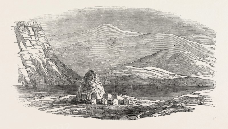 CAPTAIN AUSTIN'S ARCTIC EXPEDITION: CAIRN LEFT BY THE "NORTH STAR," AND FOUR GRAVES IN WOLSTENHOLME SOUND