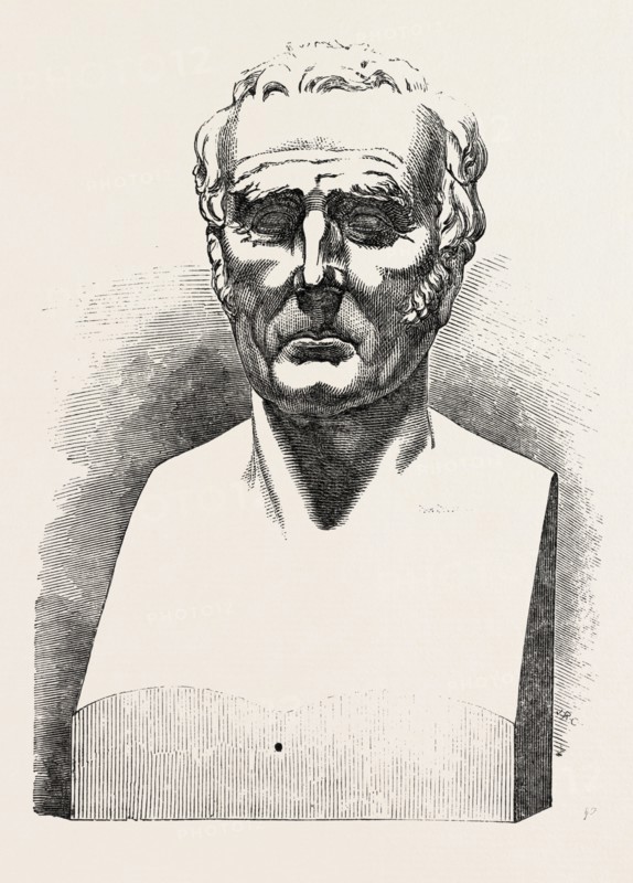 COLOSSAL BUST OF HIS GRACE THE DUKE OF WELLINGTON, BY BEHNES