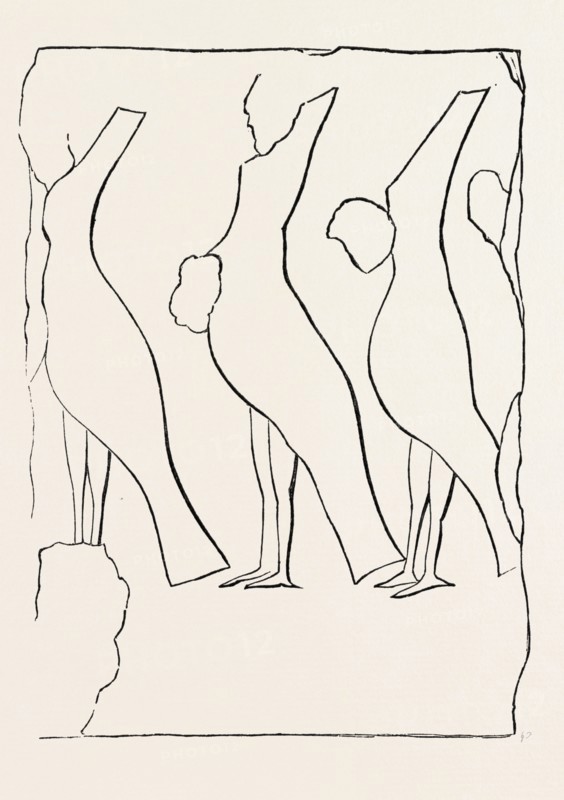 FIGURES ON "CLEOPATRA'S NEEDLE"