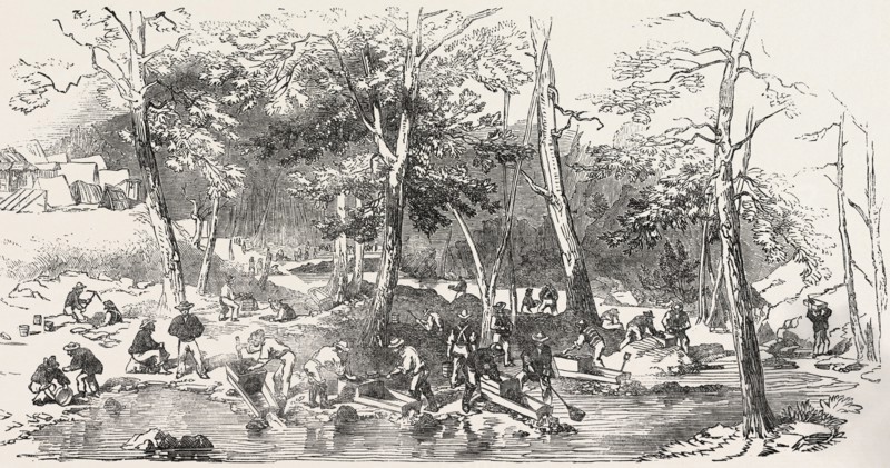 THE AUSTRALIAN GOLD DISTRICT: FITZROY BAR, OPHIS, AT THE JUNCTION OF THE TWO CREEKS, AUSTRALIA