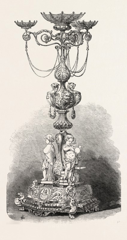 THE GREAT EXHIBITION: CENTRE-PIECE, IN BRONZE, BY R.W. WINFIELD, BIRMINGHAM, UK