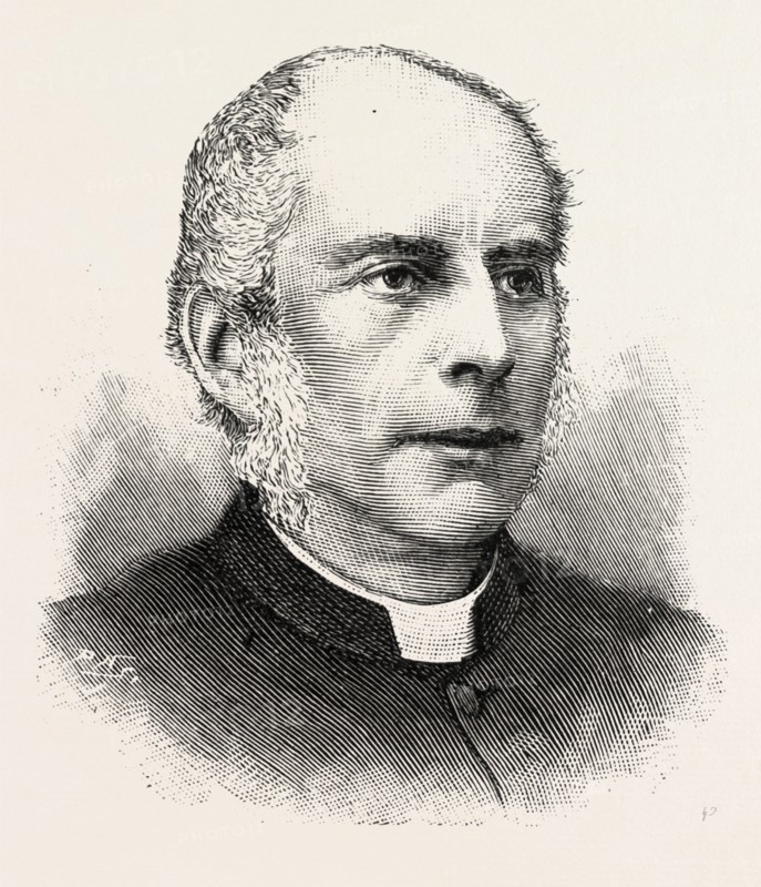 EIGHT HUNDREDTH ANNIVERSARY OF WINCHESTER CATHEDRAL: THE DEAN OF WINCHESTER, UK, 1893 engraving