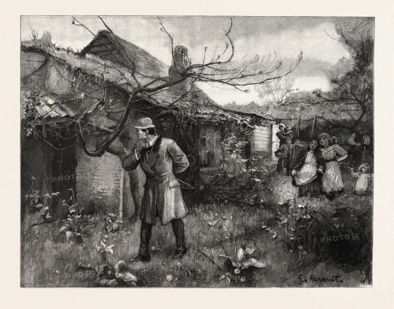 THE HEIR, FROM THE DRAWING BY GEORGE HARCOURT, ENGLISH PAINTER 1868-1948, UK, 1892 engraving