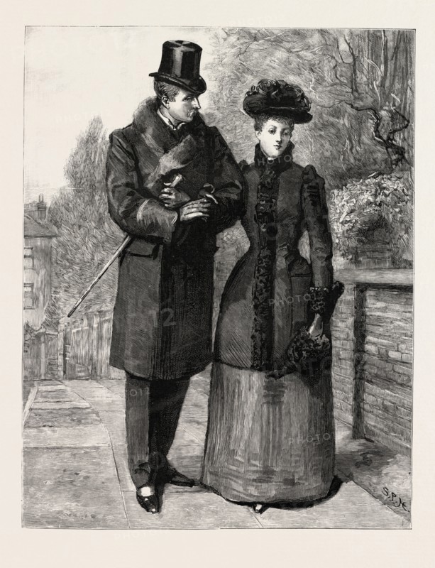 THAT WILD WHEEL, BY FRANCES ELEANOR TROLLOPE, 1892 engraving
