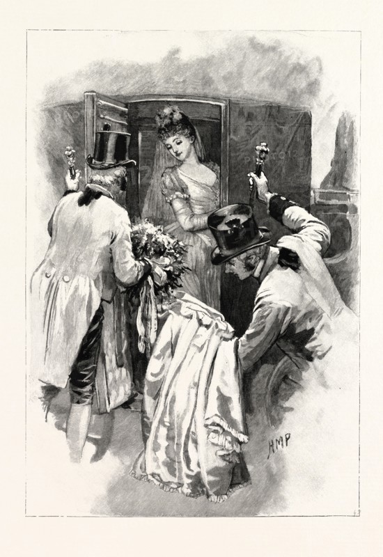 HER MAJESTY'S DRAWING ROOM, AFTER THE PRESENTATION, AT BUCKINGHAM PALACE, LONDON, UK, 1892 engraving
