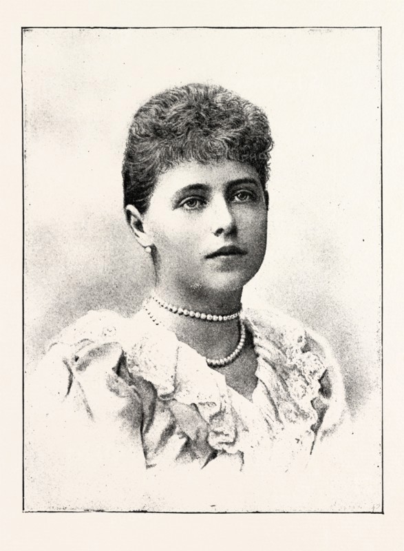 H.R.H. PRINCESS MARIE OF EDINBURGH, 1892 engraving
