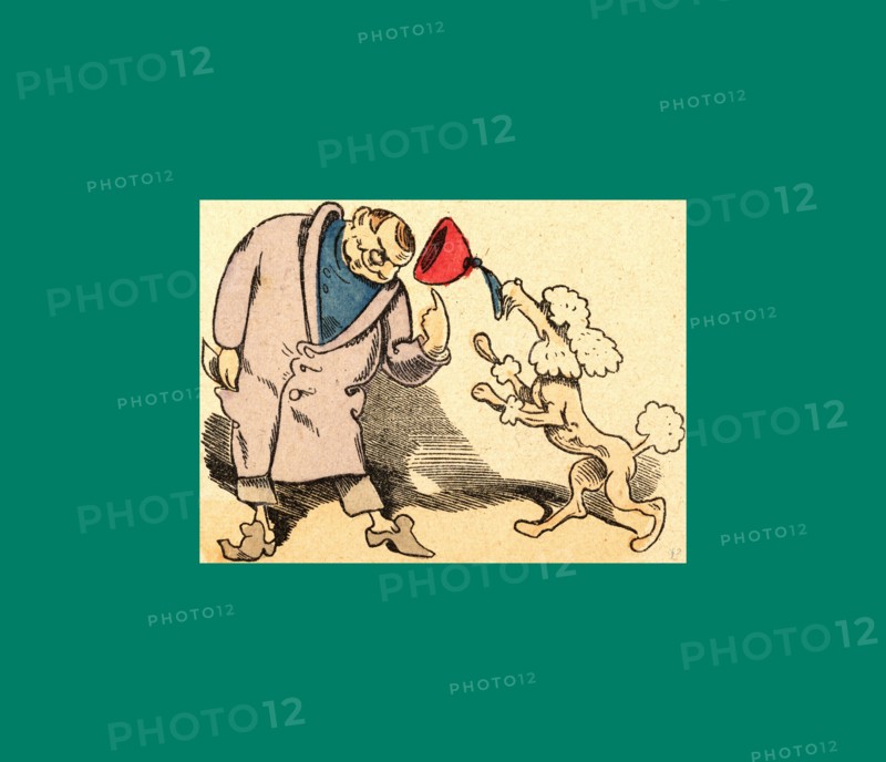 Schnaken and schnurren, 1866, Mosquitoes and purring, Wilhelm Busch, 1832 - 1908, German artist, humorist, poet, illustrator and painter. A humorous story in pictures from the writer and illustrator ofMax und Moritz, Munchener Bilderbogen and Fliegende Blatter. Children's literature from the 19th century, comic illustrated cautionary tales