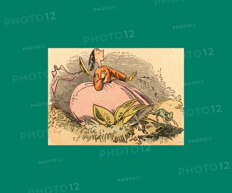 Schnaken and schnurren, 1866, Mosquitoes and purring, Wilhelm Busch, 1832 - 1908, German artist, humorist, poet, illustrator and painter. A humorous story in pictures from the writer and illustrator ofMax und Moritz, Munchener Bilderbogen and Fliegende Blatter. Children's literature from the 19th century, comic illustrated cautionary tales