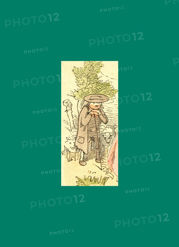 Schnaken and schnurren, 1866, Mosquitoes and purring, Wilhelm Busch, 1832 - 1908, German artist, humorist, poet, illustrator and painter. A humorous story in pictures from the writer and illustrator ofMax und Moritz, Munchener Bilderbogen and Fliegende Blatter. Children's literature from the 19th century, comic illustrated cautionary tales