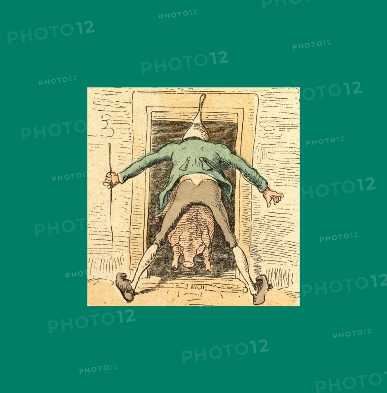 Schnaken and schnurren, 1866, Mosquitoes and purring, Wilhelm Busch, 1832 - 1908, German artist, humorist, poet, illustrator and painter. A humorous story in pictures from the writer and illustrator ofMax und Moritz, Munchener Bilderbogen and Fliegende Blatter. Children's literature from the 19th century, comic illustrated cautionary tales
