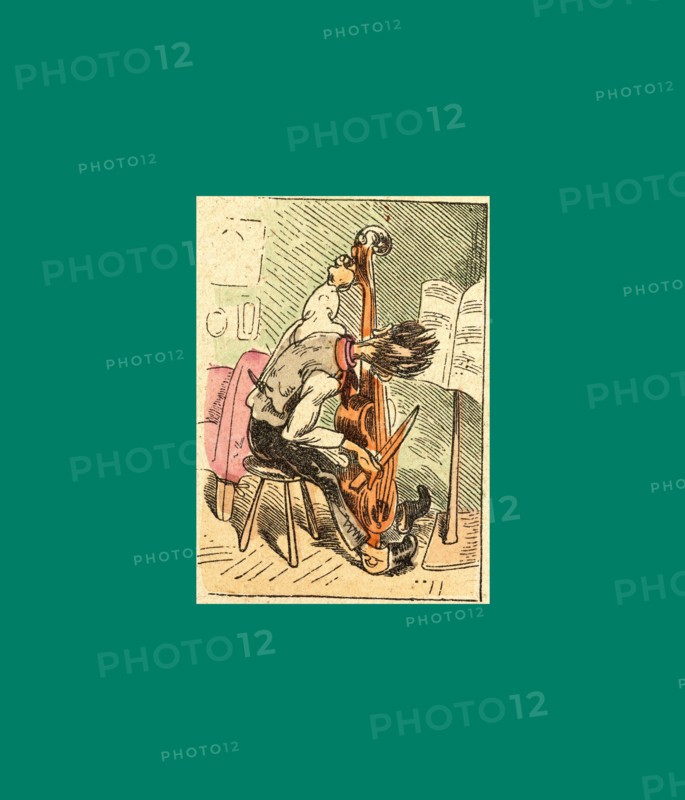 Schnaken and schnurren, 1866, Mosquitoes and purring, Wilhelm Busch, 1832 - 1908, German artist, humorist, poet, illustrator and painter. A humorous story in pictures from the writer and illustrator ofMax und Moritz, Munchener Bilderbogen and Fliegende Blatter. Children's literature from the 19th century, comic illustrated cautionary tales