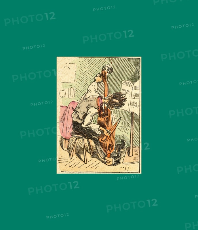 Schnaken and schnurren, 1866, Mosquitoes and purring, Wilhelm Busch, 1832 - 1908, German artist, humorist, poet, illustrator and painter. A humorous story in pictures from the writer and illustrator ofMax und Moritz, Munchener Bilderbogen and Fliegende Blatter. Children's literature from the 19th century, comic illustrated cautionary tales