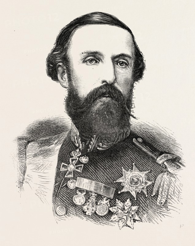 THE CORONATION OF THE KING OF NORWAY AT TRONDHEIM: OSCAR II., KING OF SWEDEN AND NORWAY, 1890 engraving