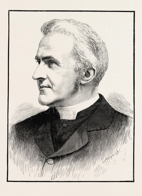 THE LATE CANON LIDDON, 1890 engraving