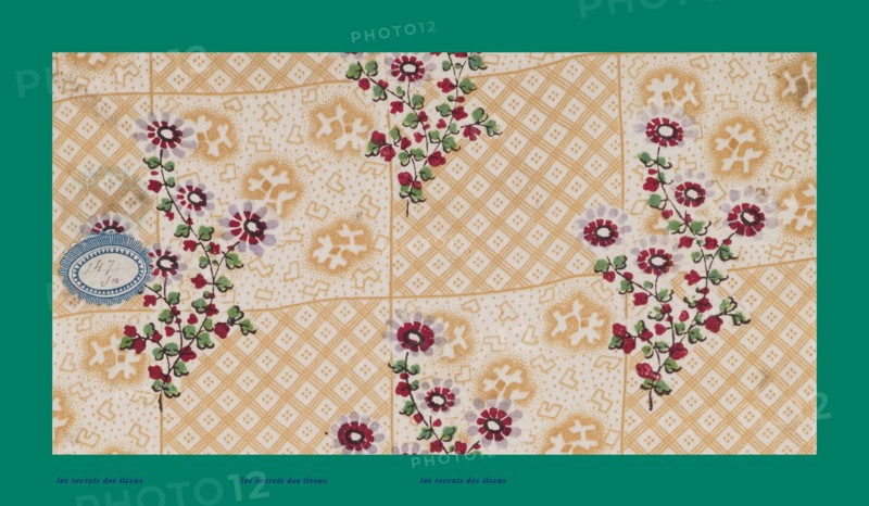 French fabrics; first half of the nineteenth century; 1800; 1810; 1820; 1830; 1840; 1850