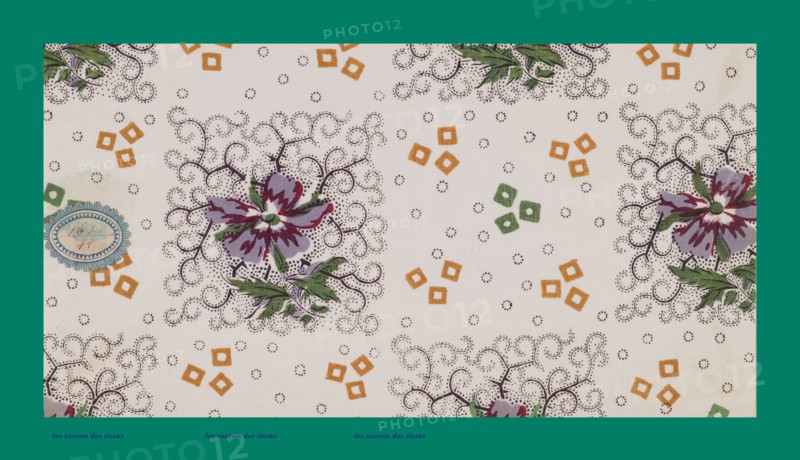 French fabrics; first half of the nineteenth century; 1800; 1810; 1820; 1830; 1840; 1850