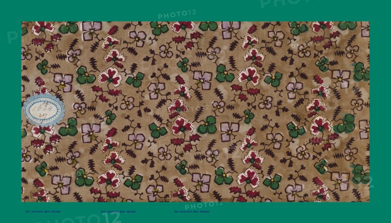 French fabrics; first half of the nineteenth century; 1800; 1810; 1820; 1830; 1840; 1850
