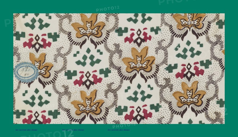 French fabrics; first half of the nineteenth century; 1800; 1810; 1820; 1830; 1840; 1850