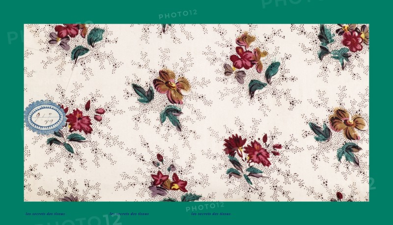 French fabrics; first half of the nineteenth century; 1800; 1810; 1820; 1830; 1840; 1850