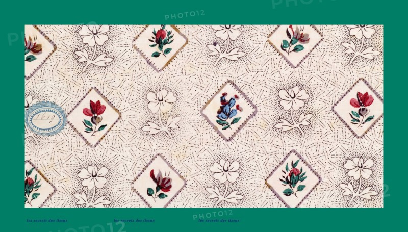 French fabrics; first half of the nineteenth century; 1800; 1810; 1820; 1830; 1840; 1850