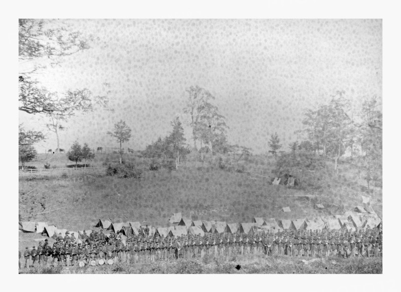 American Civil War: 93d New York Infantry, Antietam, Md, Sept., 1862. Photo, albumen print, By Alexander Gardner, 1821 1882, Scottish photographer who emigrated to the United States in 1856. From Gardner Photographic Art Gallery, Seventh Street, Washington