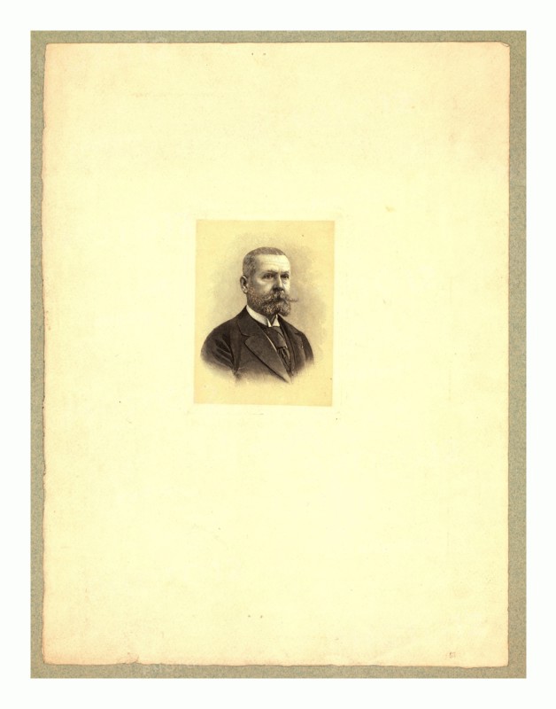 Gaston Tissandier, French balloonist, head-and-shoulders portrait, H. Thiriat, between 1880 and 1900