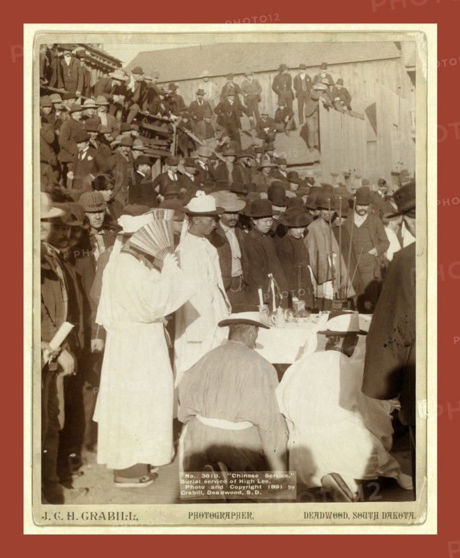 Chinese service. Burial service of High Lee, John C. H. Grabill was an american photographer. In 1886 he opened his first photographic studio