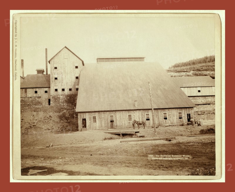 The Deadwood Reduction Works, John C. H. Grabill was an american photographer. In 1886 he opened his first photographic studio